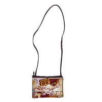 Route 66 Leather Western Purse in Red by Rockmount Ranch Wear, genuine leather with signature artwork
