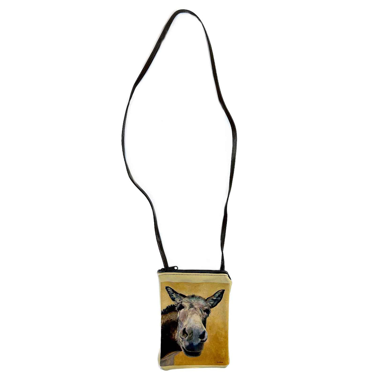 Donkey Rescue Me Leather Western Purse by Rockmount Ranch Wear, genuine leather with Native American made artwork