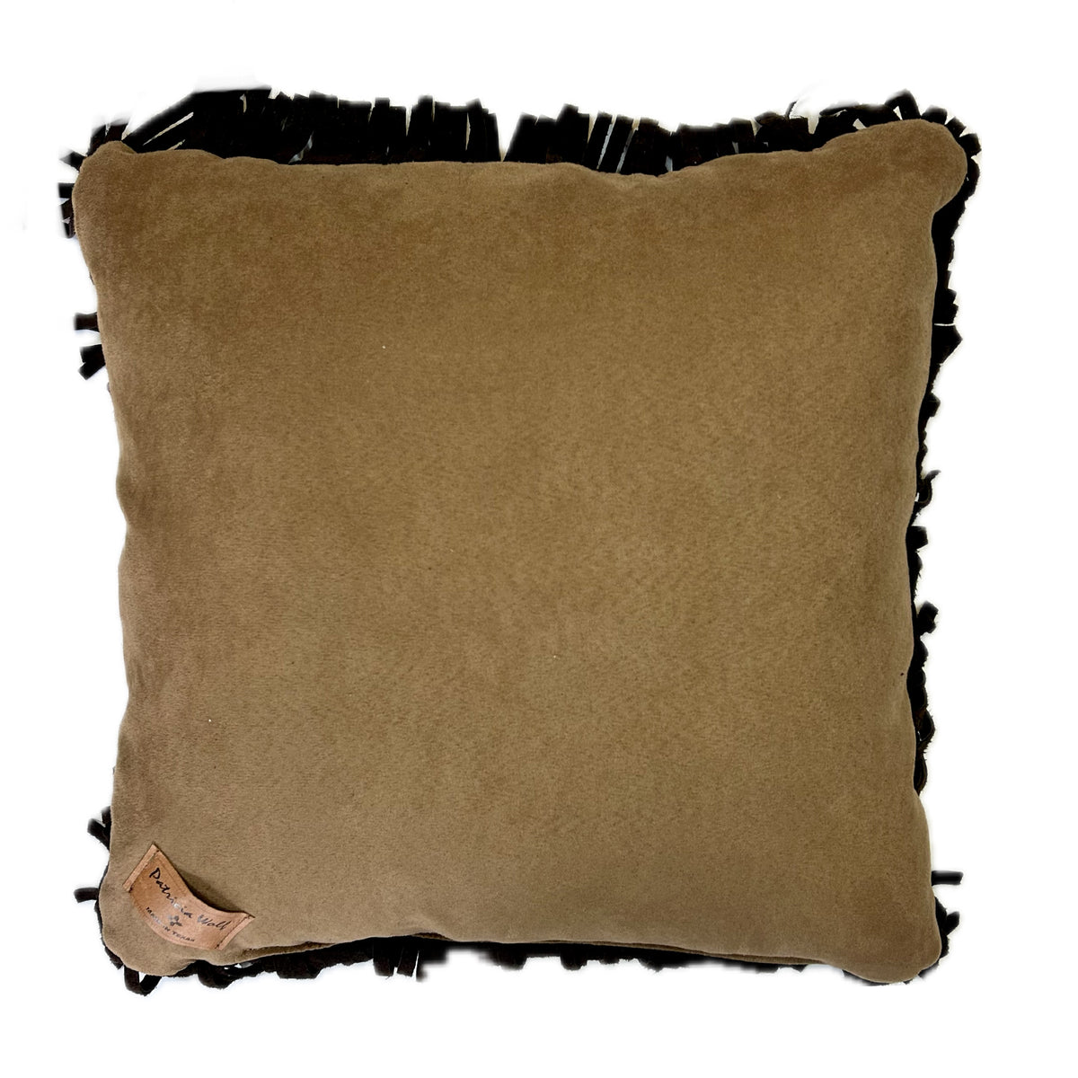 Rockmount Vintage Bronc Leather Fringe Western Pillow by Rockmount Ranch Wear, genuine leather with fringe