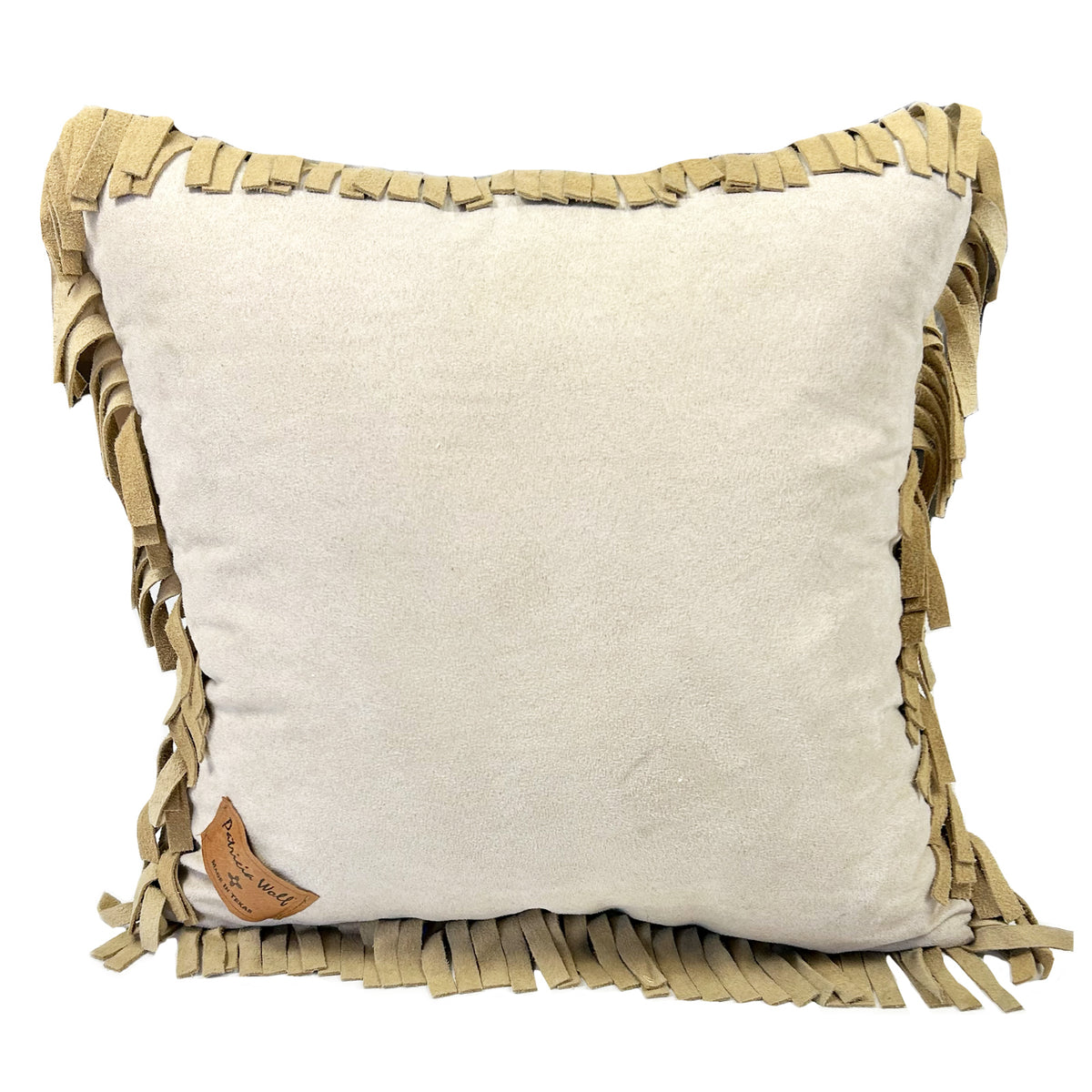 Rockmount Vintage Chief Leather Fringe Western Pillow by Rockmount Ranch Wear with genuine leather fringe