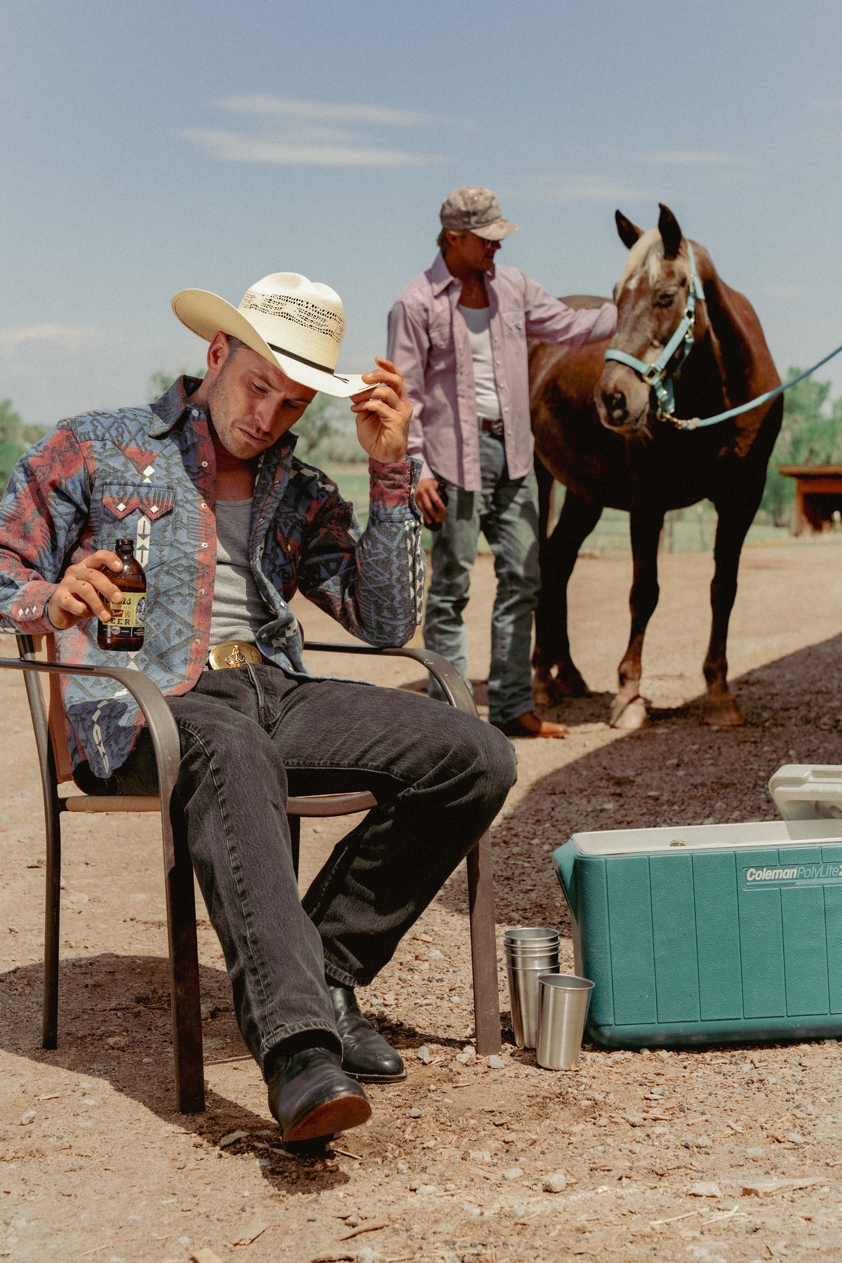 Men's Premium Flannel Jacquard Western Shirt by Rockmount Ranch Wear in black with sawtooth pocket design