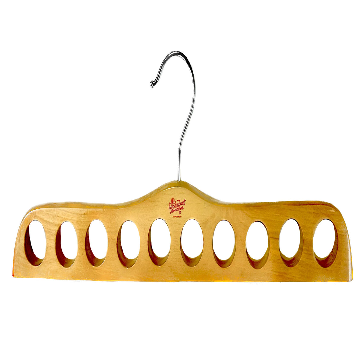 Rockmount Ranch Wear Natural Wood Scarf Hanger with natural wood finish and precision routed notches