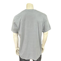 Men's Charcoal Rockmount Bronc 100 Cotton Western T-Shirt by Rockmount Ranch Wear, preshrunk western T-shirt