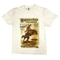 Men's Cream Mountain and Plain Festival Association Western T-Shirt by Rockmount Ranch Wear, vintage printed graphic