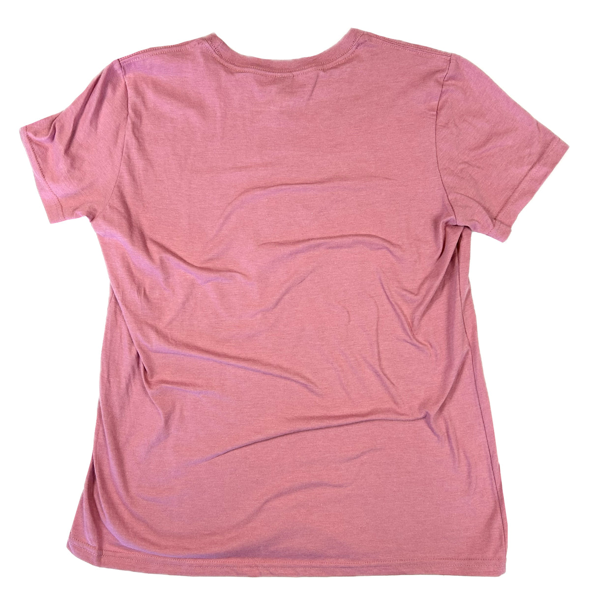 Women's Pink Rockmount Bronc Western T-Shirt by Rockmount Ranch Wear in vintage pink cotton blend short sleeve