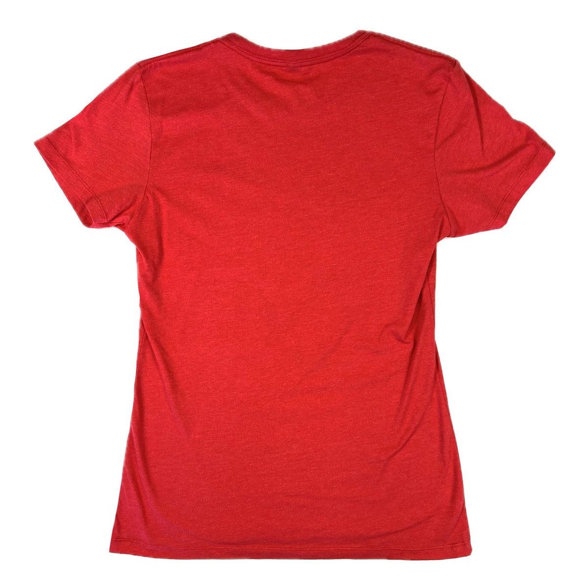 Women's Red Rockmount Bronc Western T-Shirt by Rockmount Ranch Wear in red cotton polyester blend with preshrunk fabric