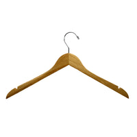 Rockmount Ranch Wear Natural Wood Hanger with precision routed notches and a swivel metal loop